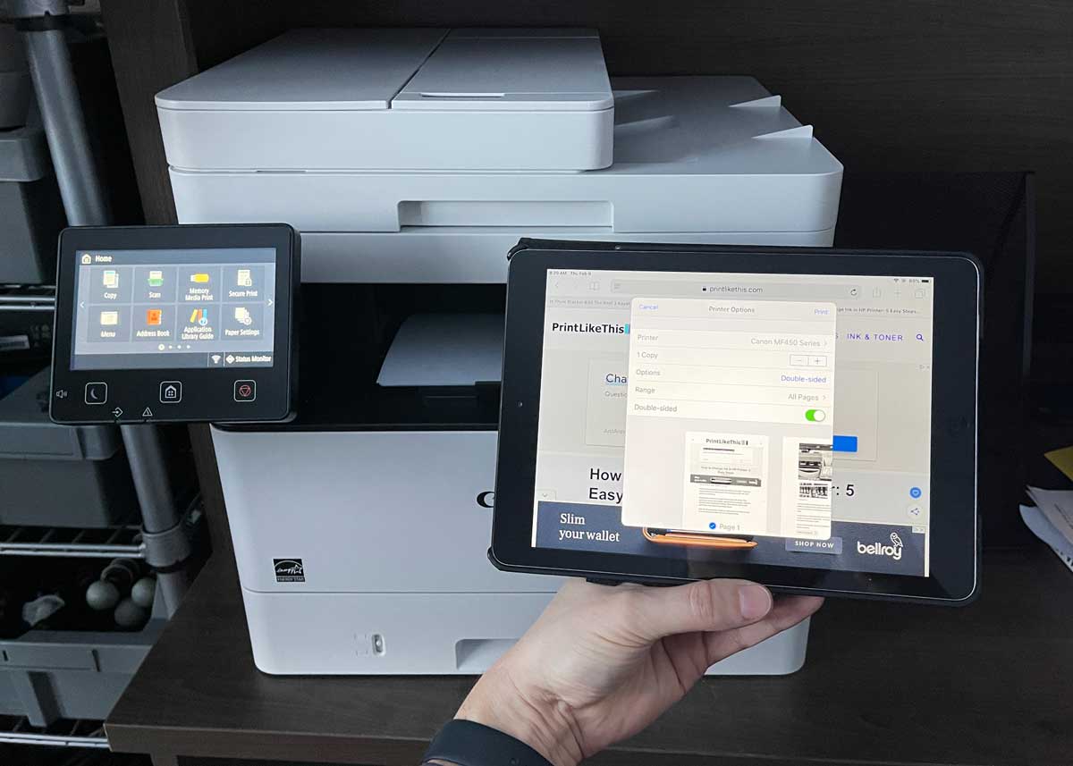 how to connect ipad to printer