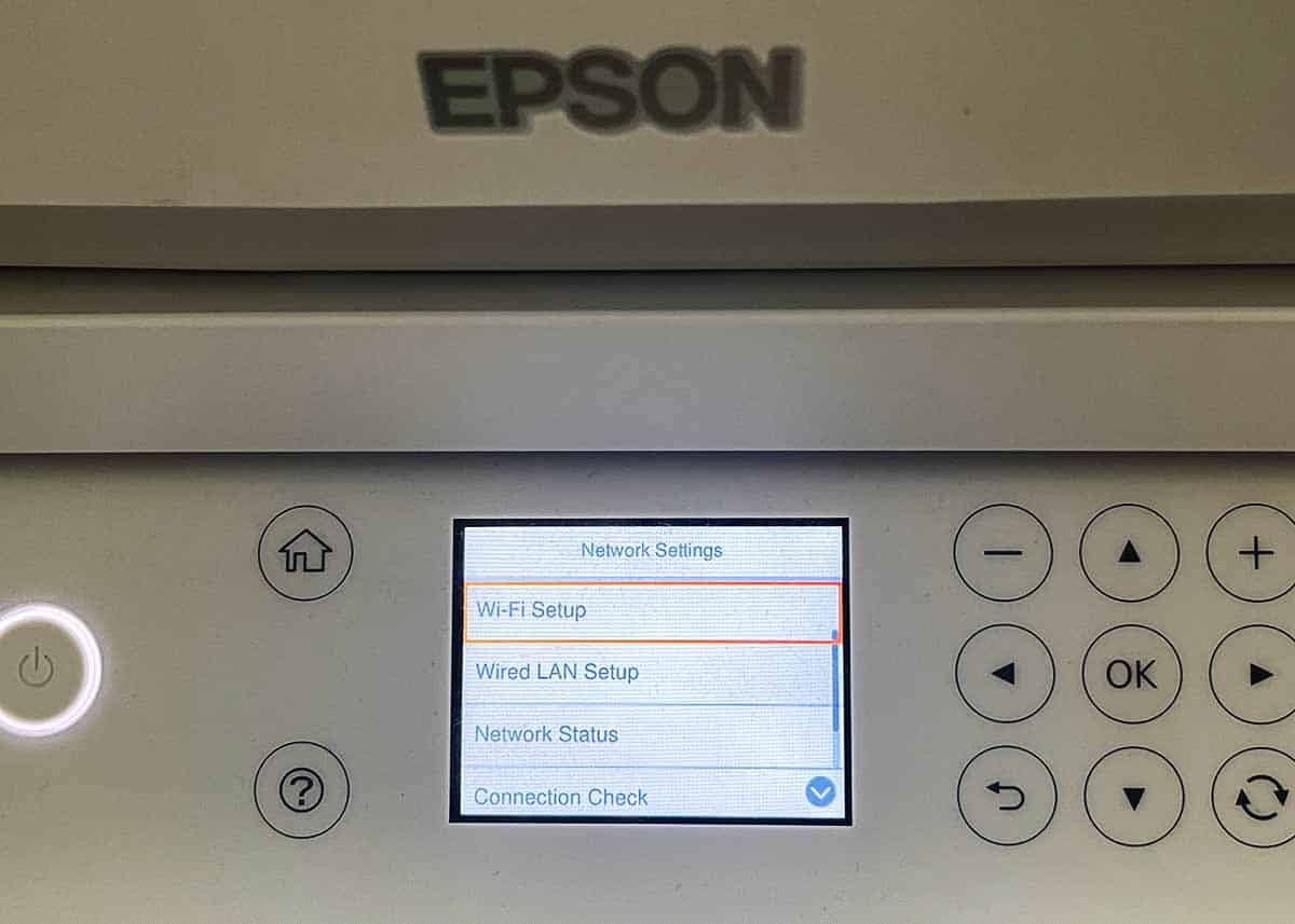 epson printer wifi setup