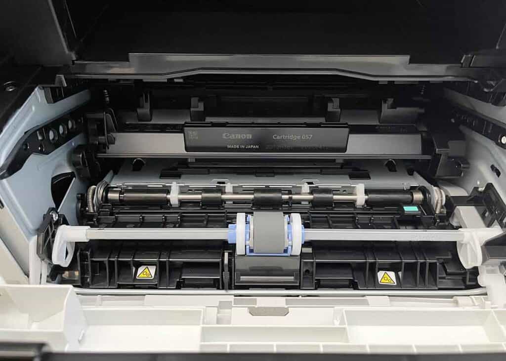 Inside laser printer